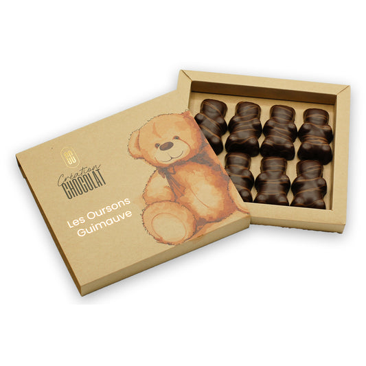 Oursons guimauve chocolat noir